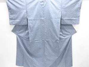 無形文化財　本場牛首紬　のり散らし模様　着物